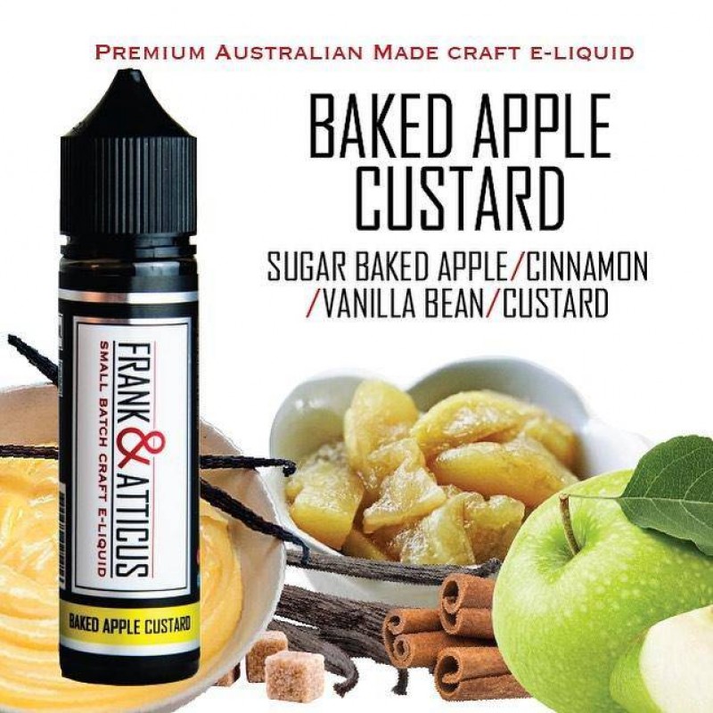 Frank & Atticus E-Liquid - Baked Apple Custard - 60ml - 20% Off !