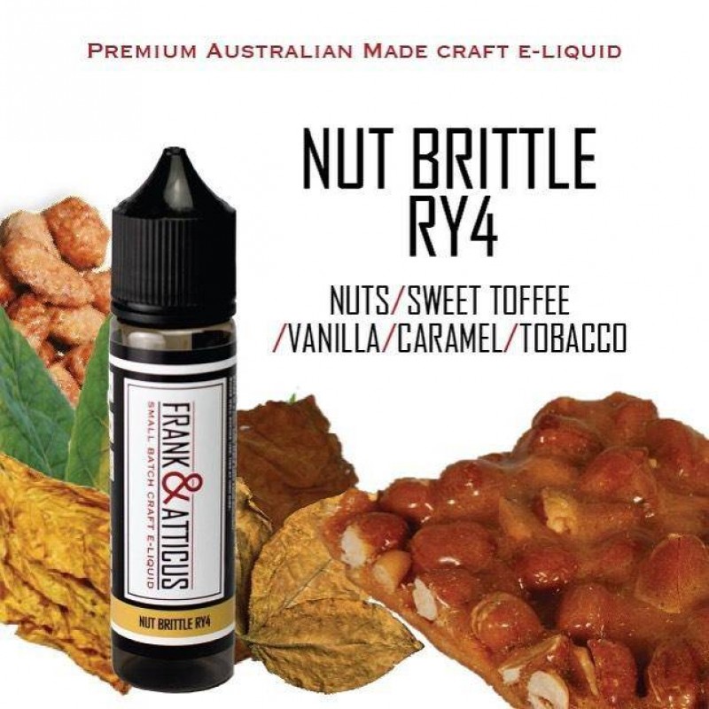 Frank and Atticus E-Liquid - Nut Brittle RY4 E-Juice - 60ml - 20% OFF