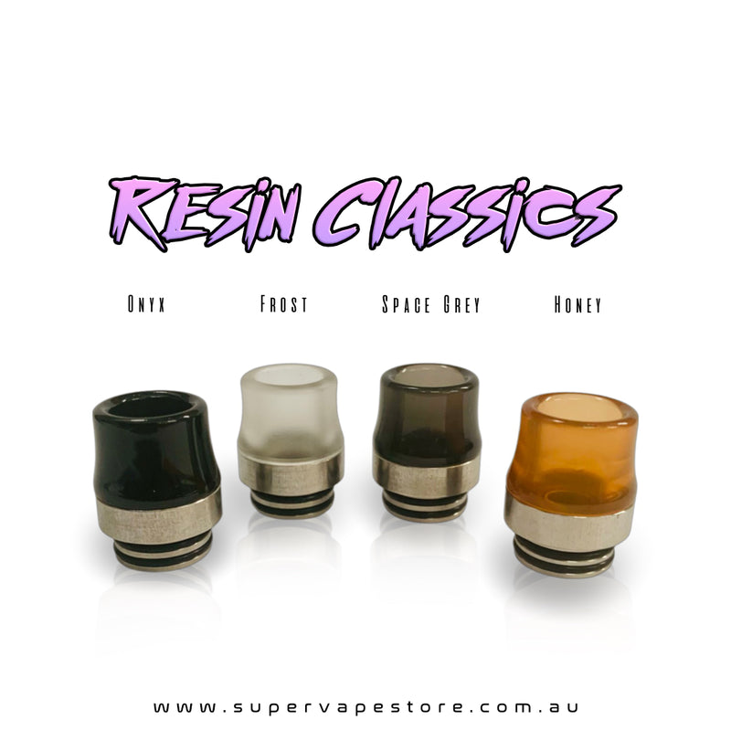 810 Drip Tips - Resin Classics - Steel-Base Anti-Spit