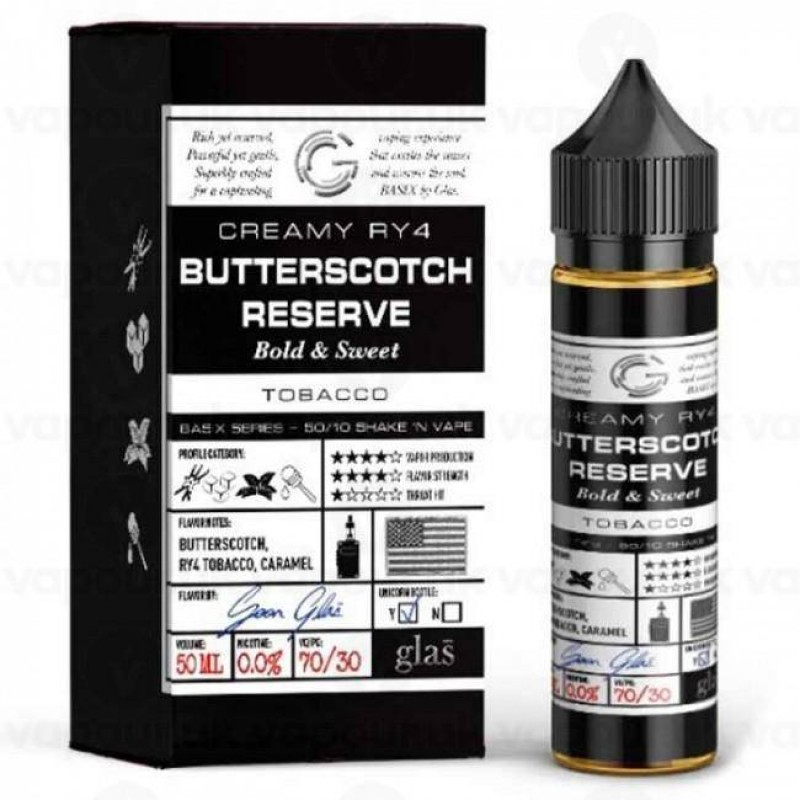 Glas Vapor - Basix Series - Butterscotch Reserve - 20% OFF