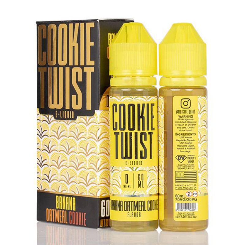 Twist E-Liquids - Banana Amber - Banana Oatmeal Cookie - 120ml