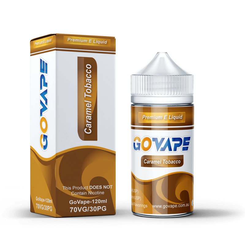 GO VAPE PREMIUM E-LIQUID - CARAMEL TOBACCO - 120ml