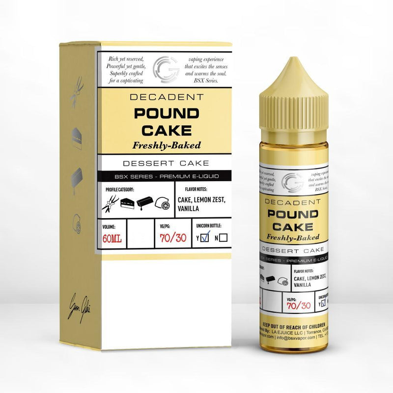 50% Off - Glas Vapor - Basix Series - Pound Cake