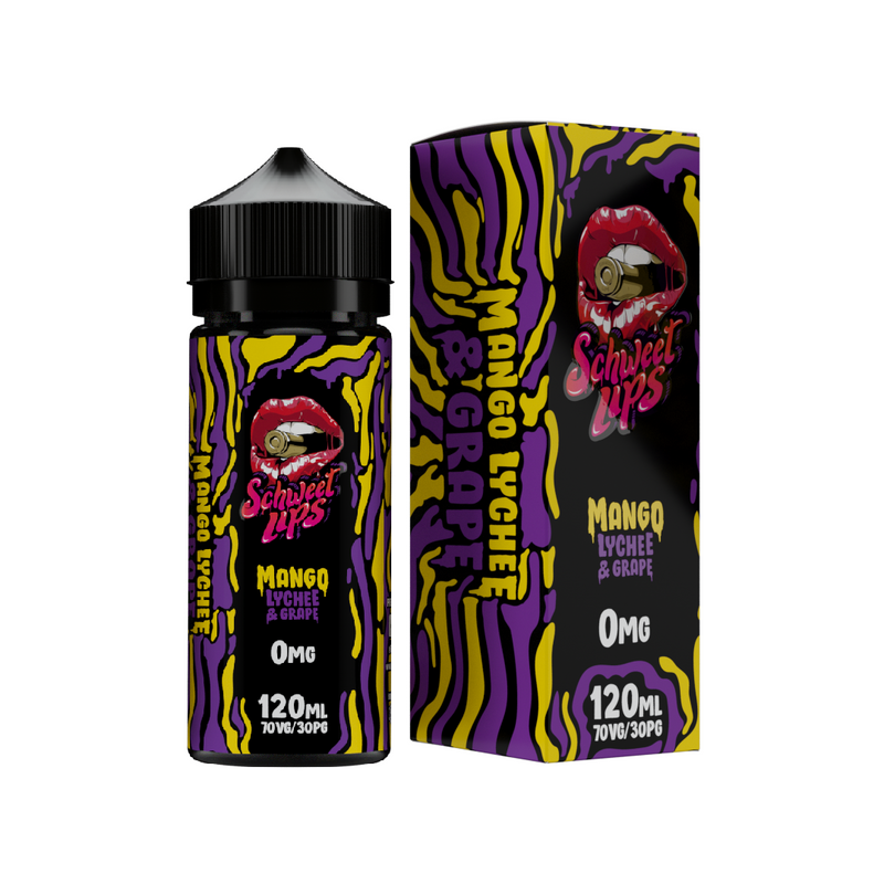 Schweet Lips / Malaysian E-Liquid / Mango , Lychee & Grape 120ml