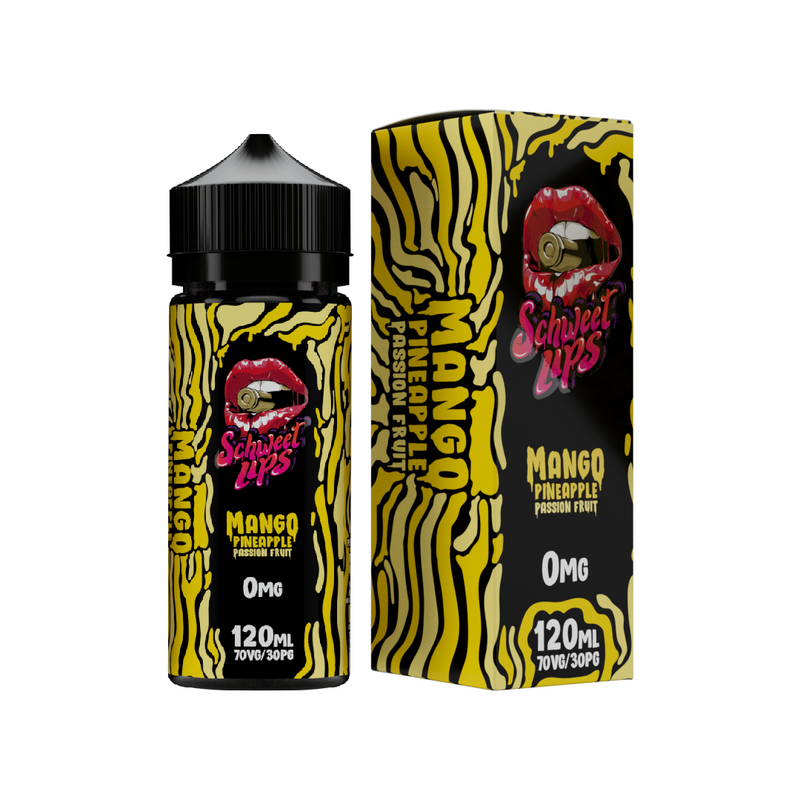 Schweet Lips / Malaysian E-Liquid / Mango , Pineapple & Passionfruit   / 120ml